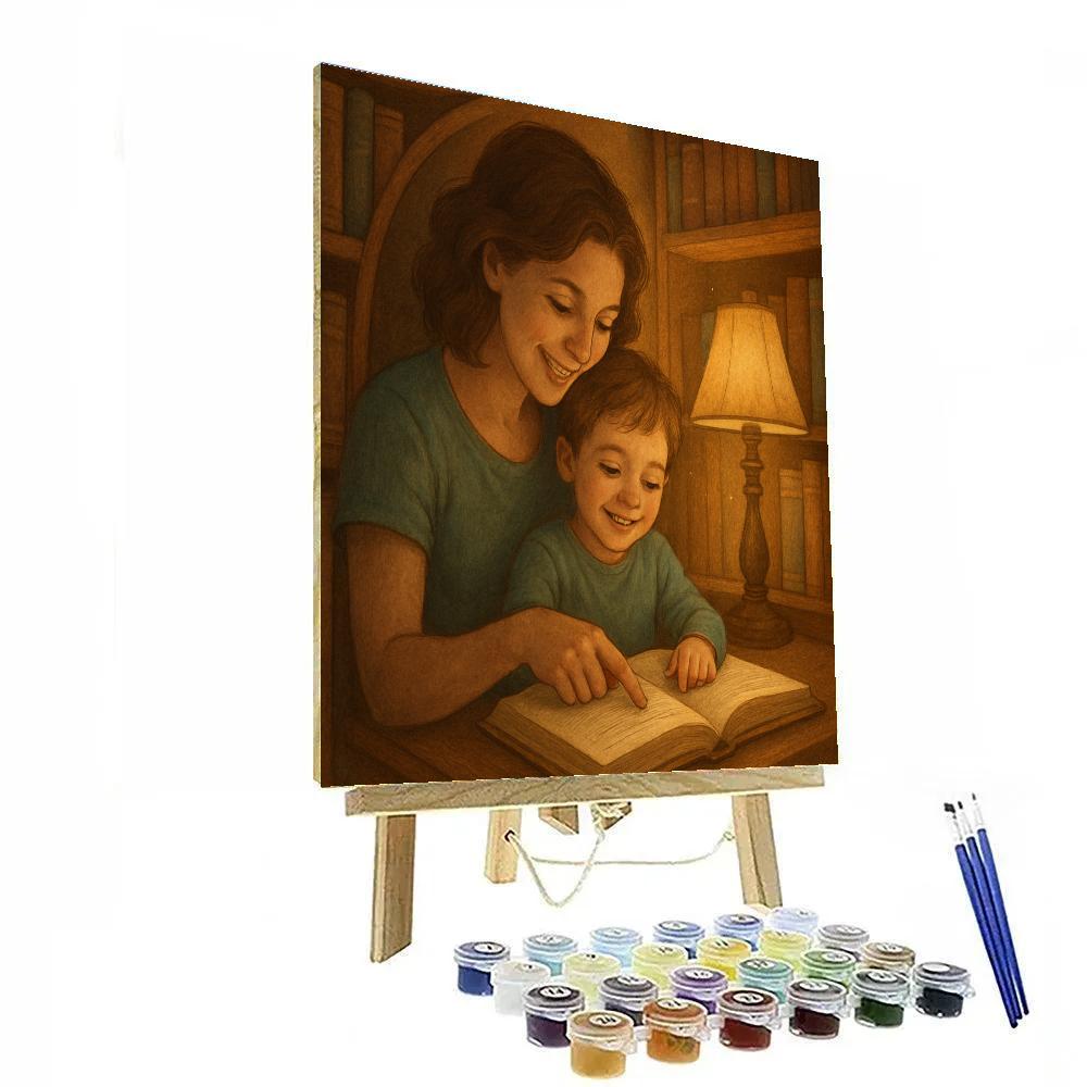 Library Corner Gratitude Painting by numbers kit