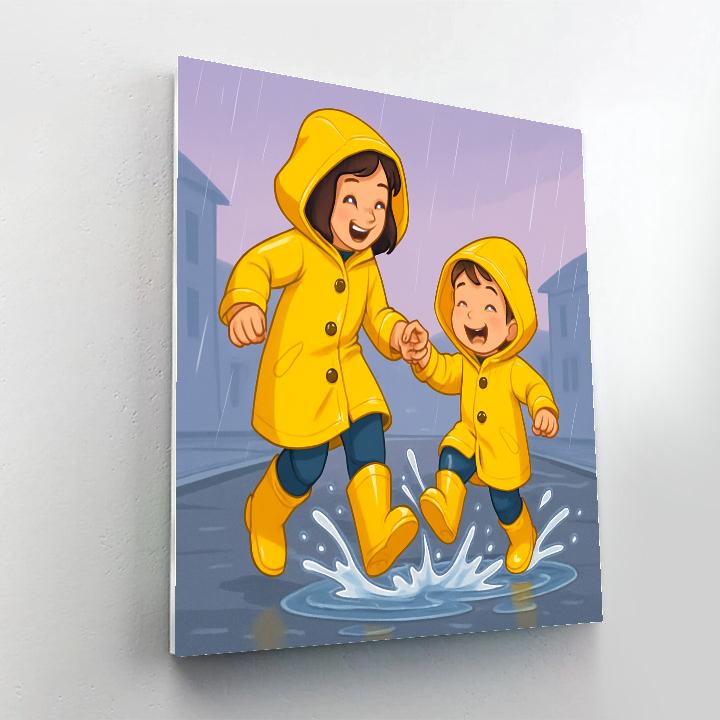 Raincoat Puddle Parade paint by color