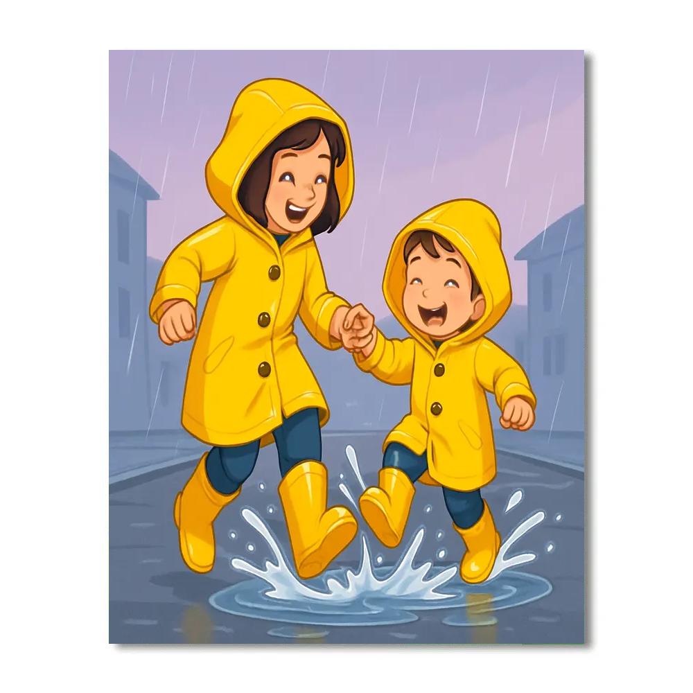 Raincoat Puddle Parade paint by color