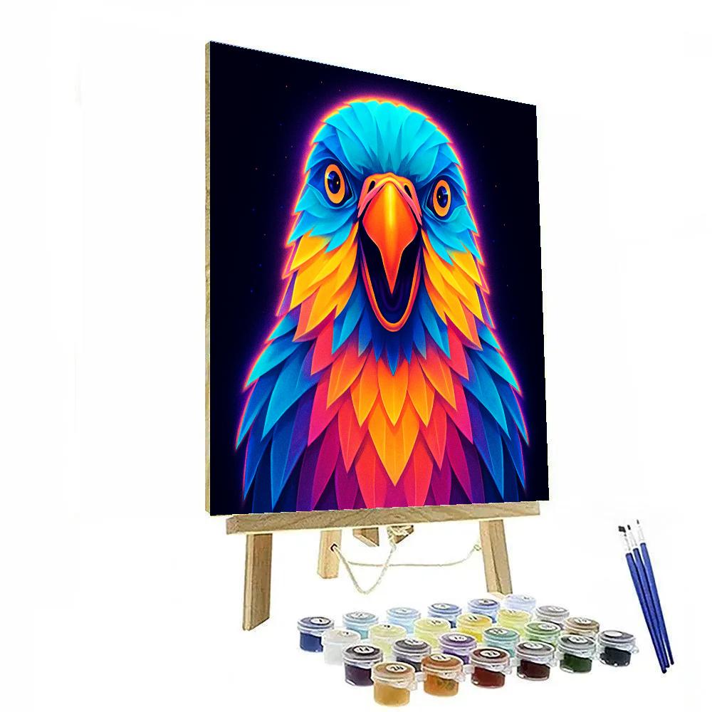 Cosmic Reef Parrot Paint by numbers kits