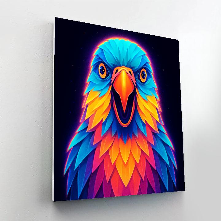 Cosmic Reef Parrot Paint by numbers kits