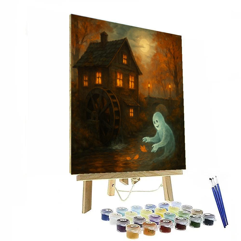 Haunted Mill By The Cinnamon Creek Paint by numbers art
