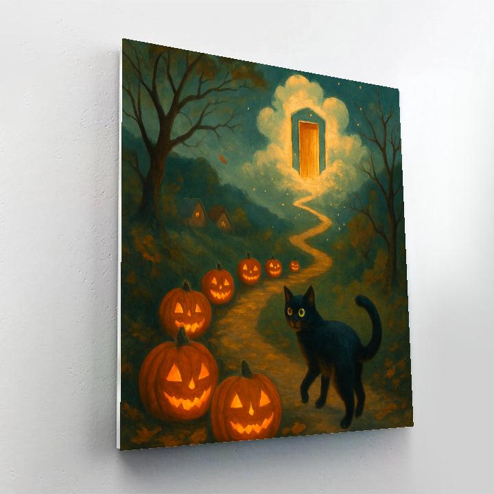 Pumpkin Path To The Cloud Doorway Painting by numbers kit