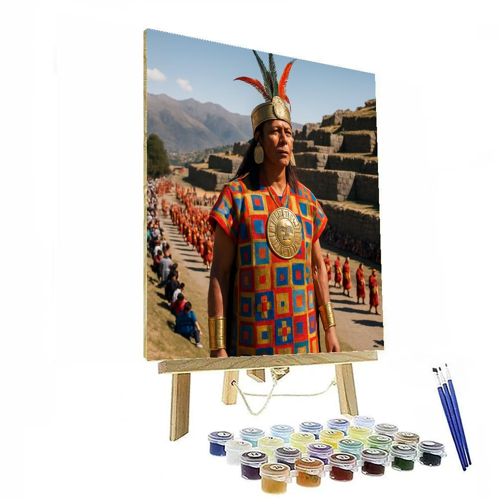 Inti Raymi Procession At Sacsayhuaman painting number kit