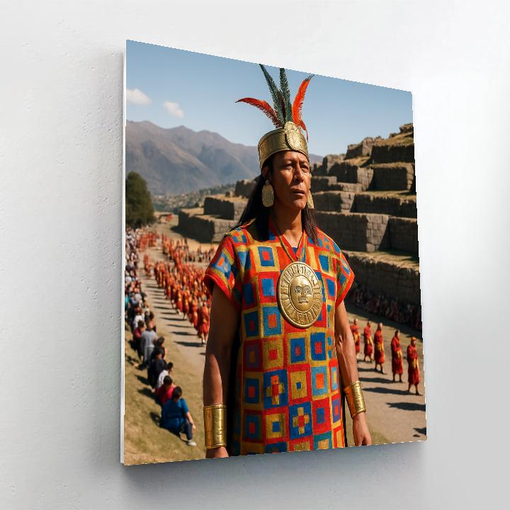 Inti Raymi Procession At Sacsayhuaman painting number kit