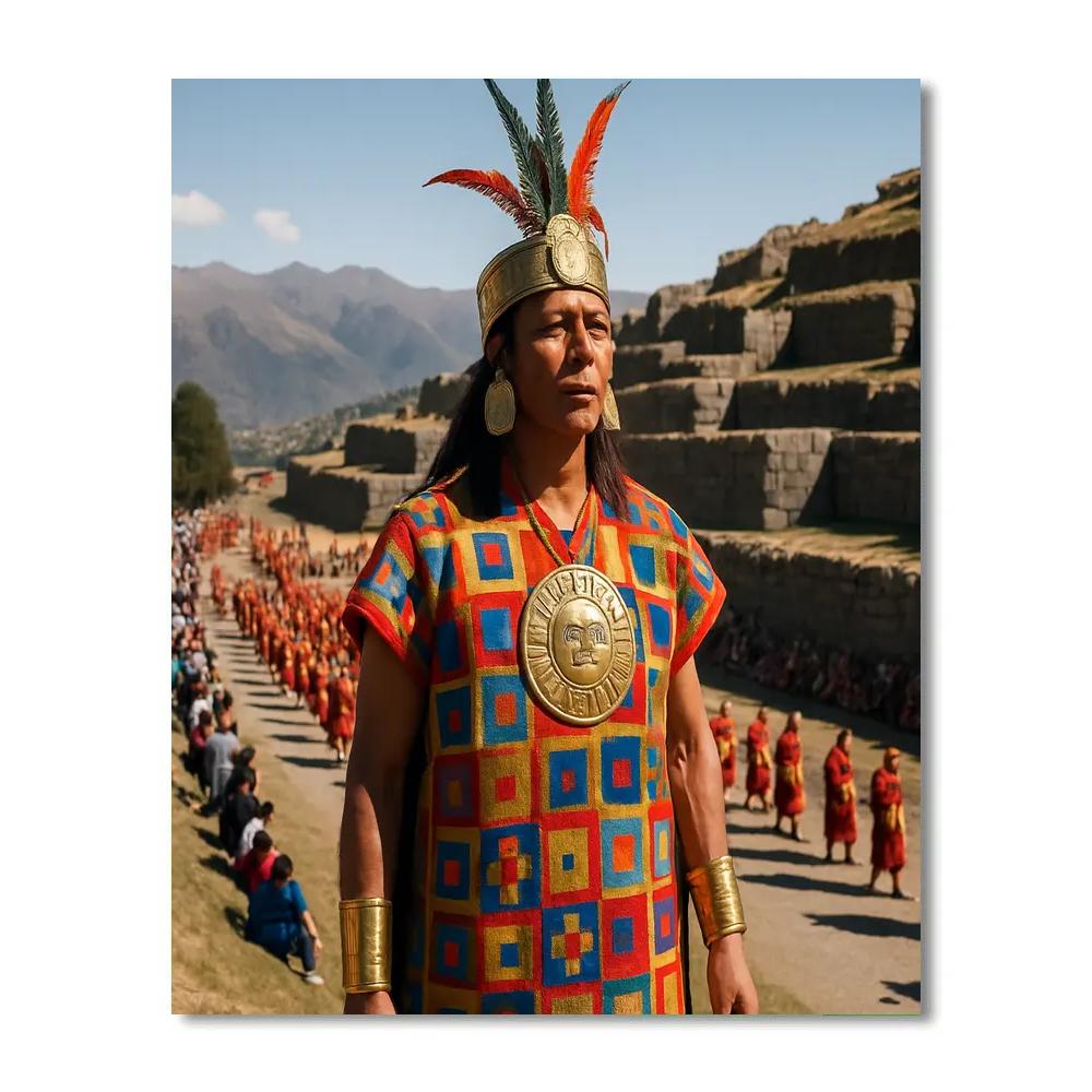 Inti Raymi Procession At Sacsayhuaman painting number kit