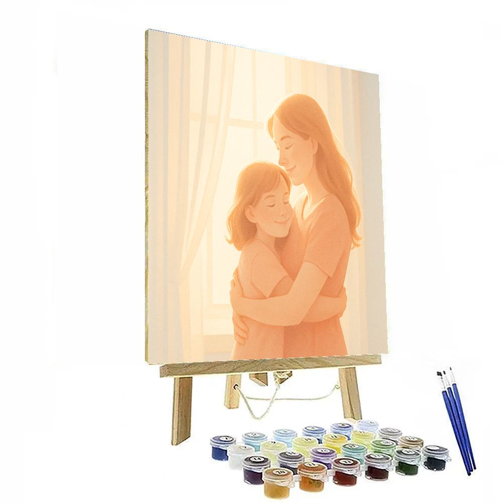 Morning Window Hug DIY paint by numbers