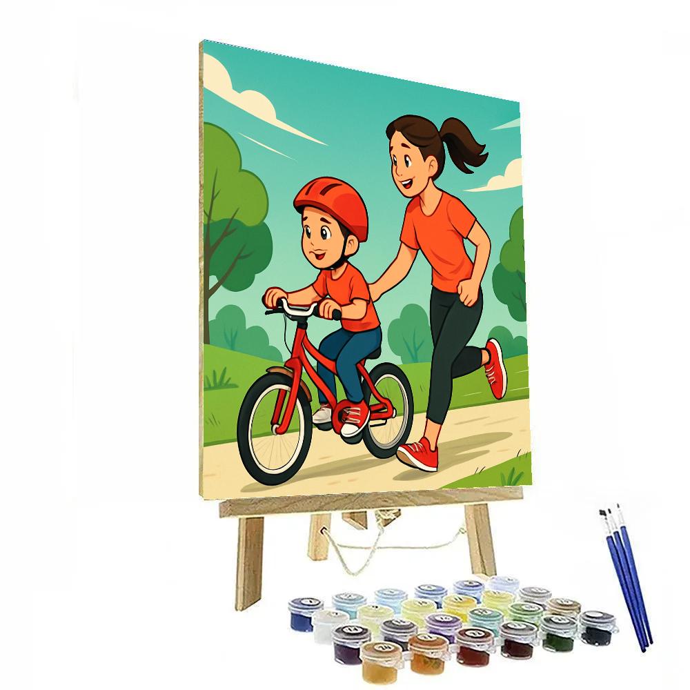 Bike Ride Training Day DIY paint by numbers