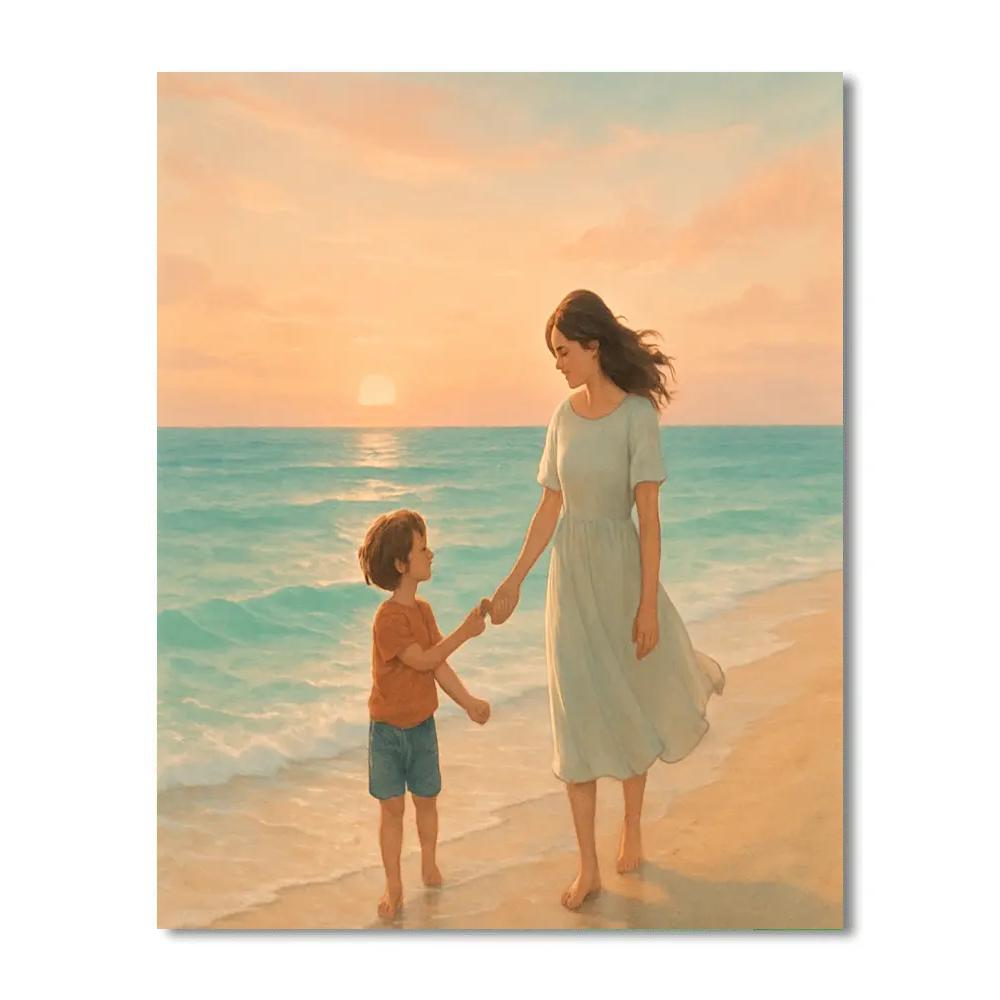 Seashell Thank You Walk Painting by numbers kit