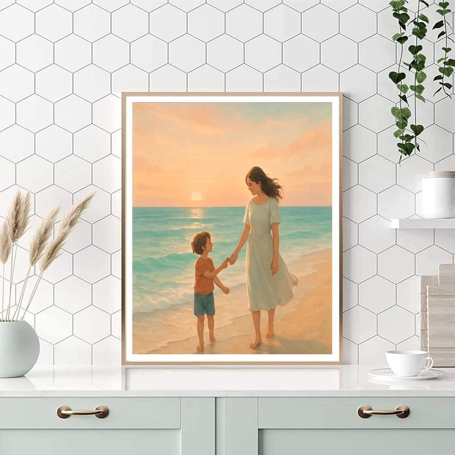 Seashell Thank You Walk Painting by numbers kit