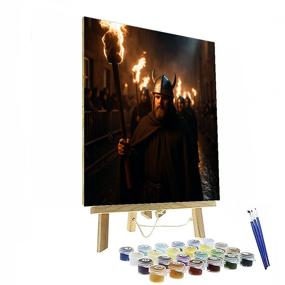 Up Helly Aa Torchlit March In Lerwick paint by numbers