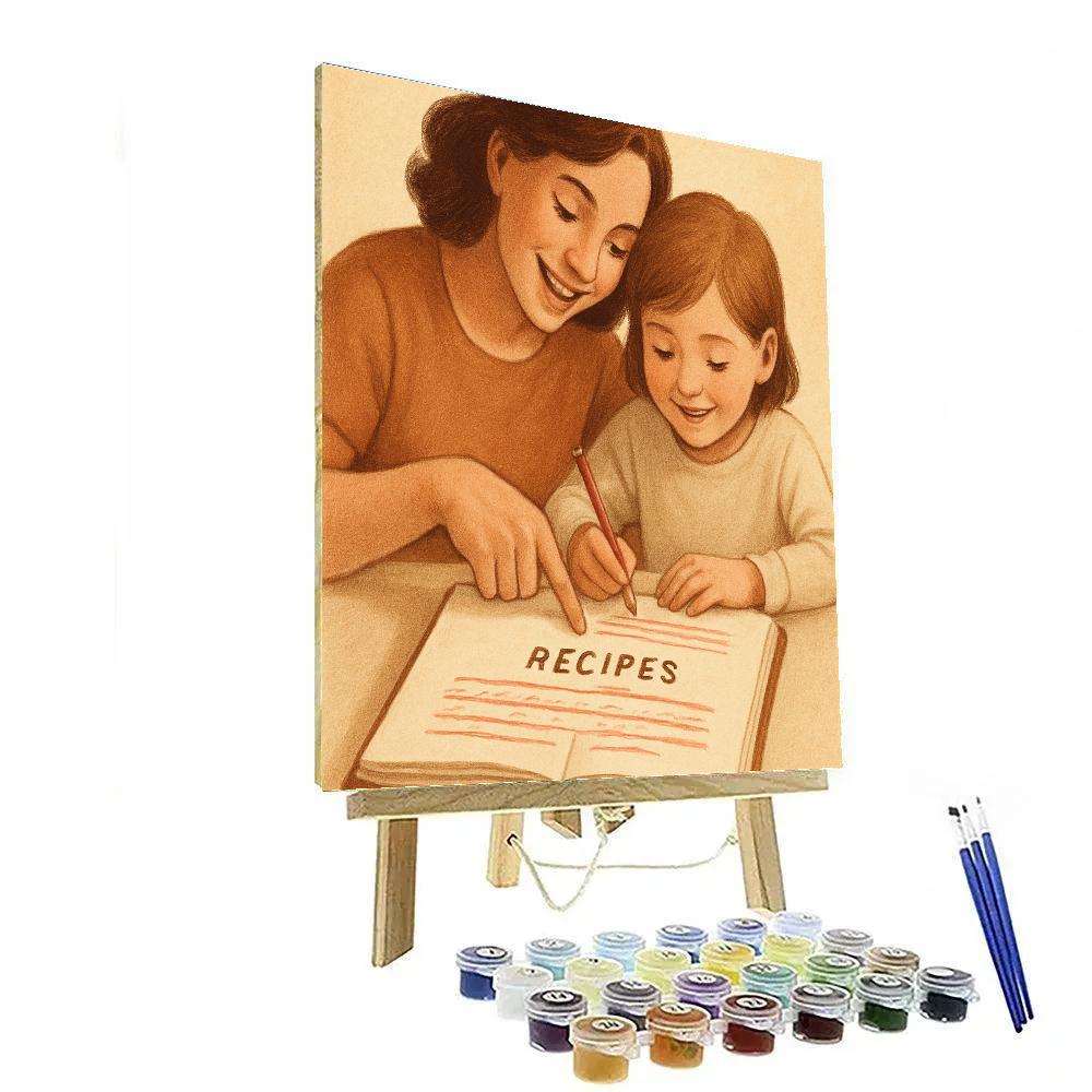 First Recipe Notebook paint by numbers
