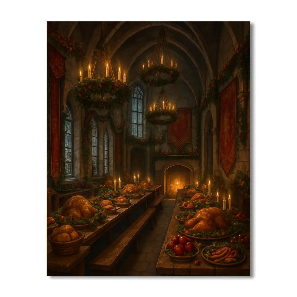 Midwinter Feast In The Great Hall Painting by numbers kit