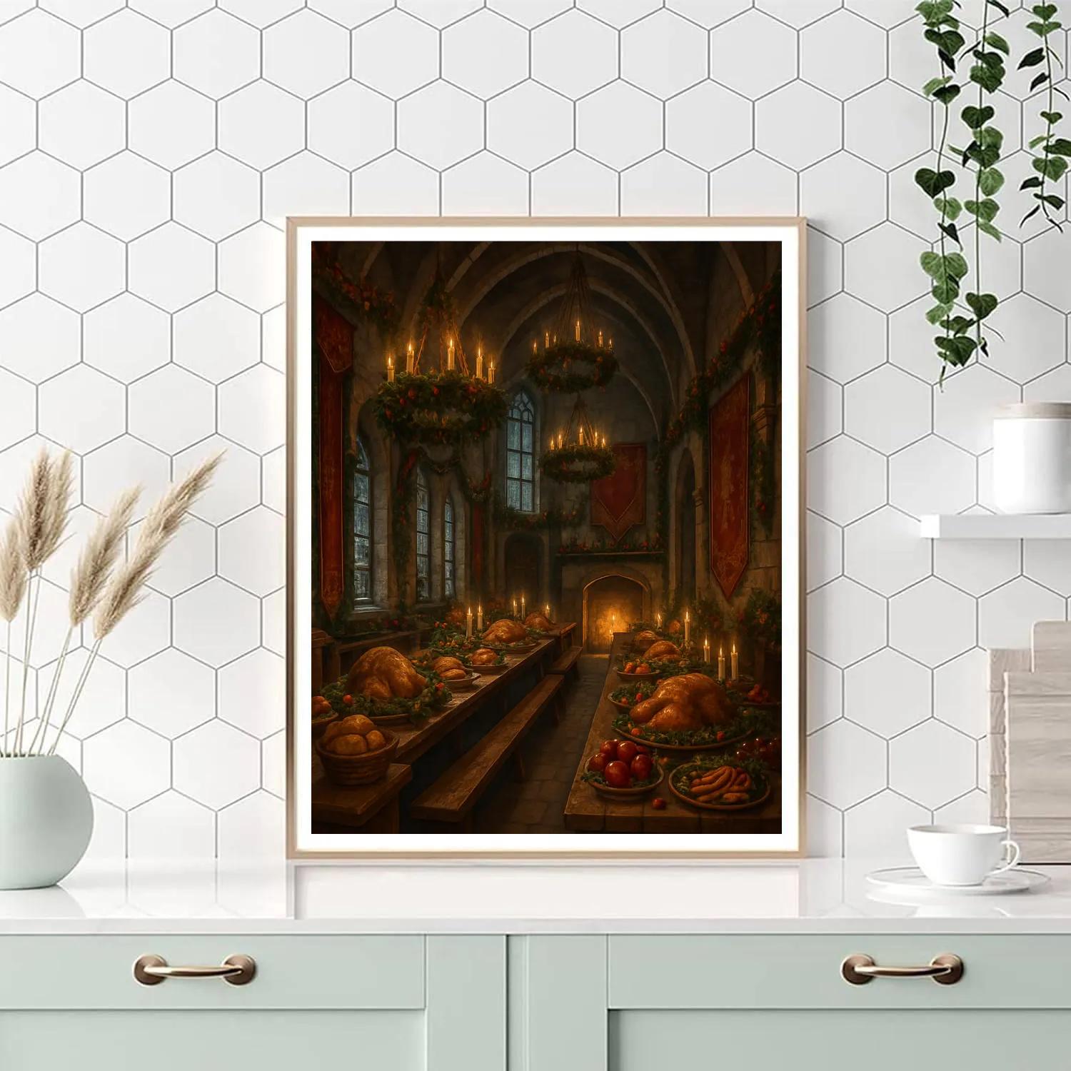 Midwinter Feast In The Great Hall Painting by numbers kit