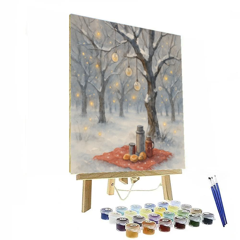 Christmas Fireflies In The Orchard Painting by numbers kit