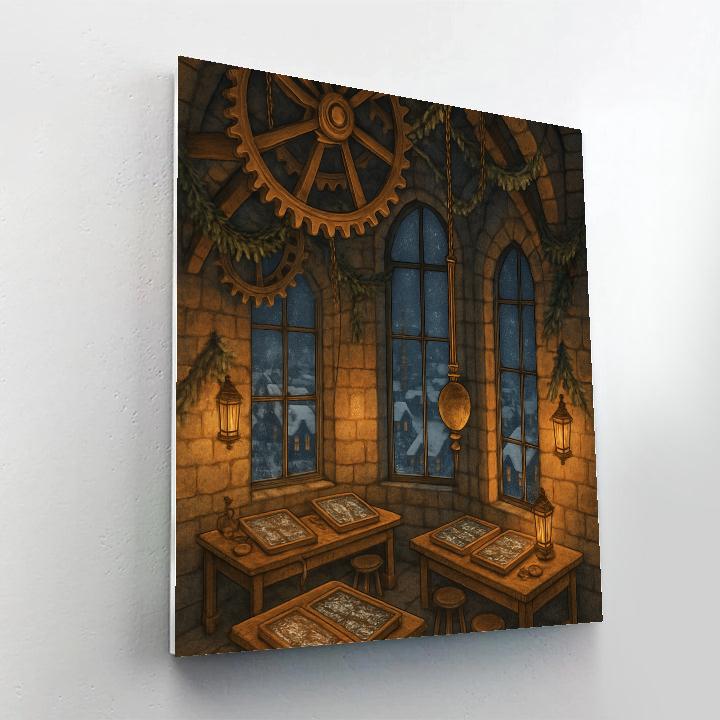 Snowflake Makers In The Clocktower Painting by numbers kit