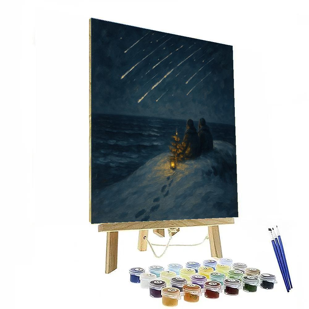 Christmas Stargazing On The Frozen Dune DIY paint by numbers