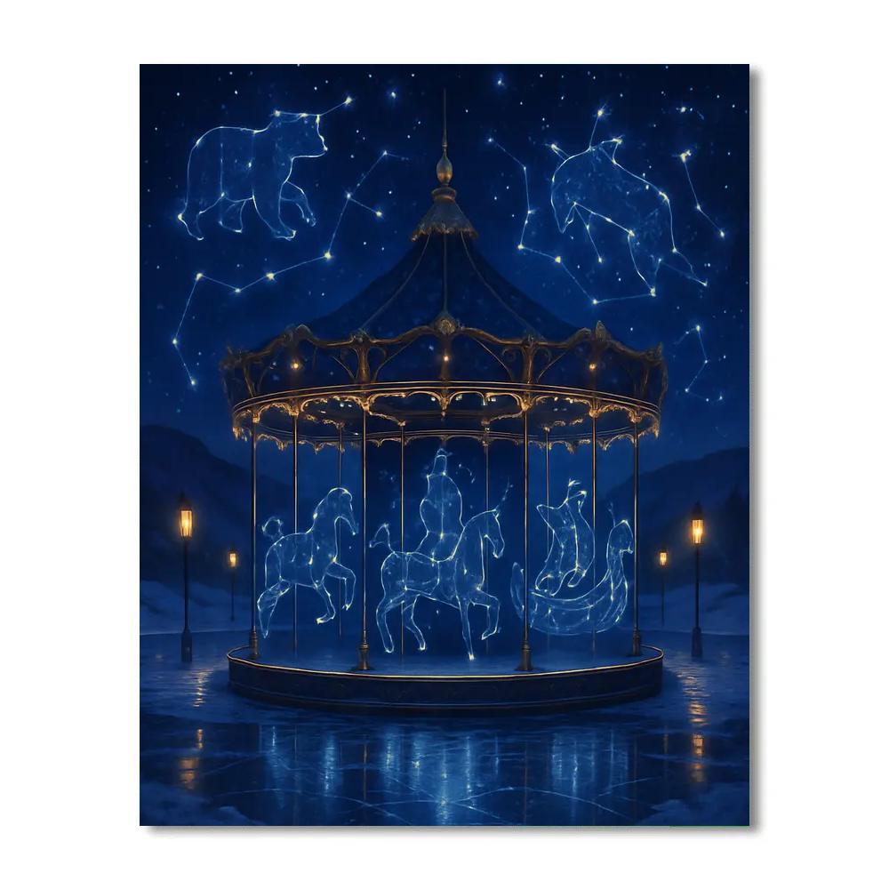 Midwinter Carousel Of Constellations paint by number