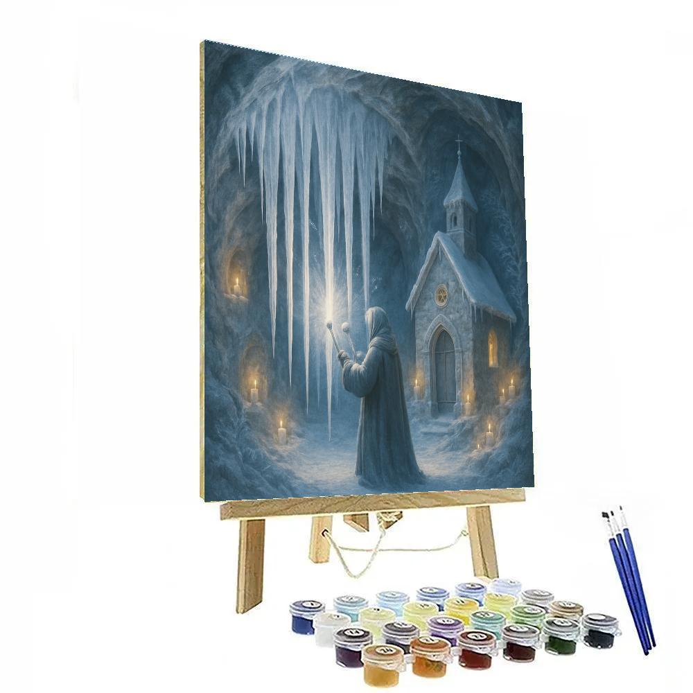 Icicle Organ In The Mountain Chapel Numbered painting kits