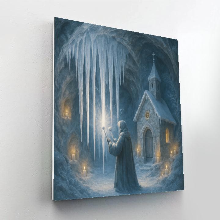 Icicle Organ In The Mountain Chapel Numbered painting kits