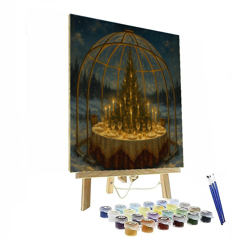 Winter Feast Beneath The Glass Dome Paint by numbers kits