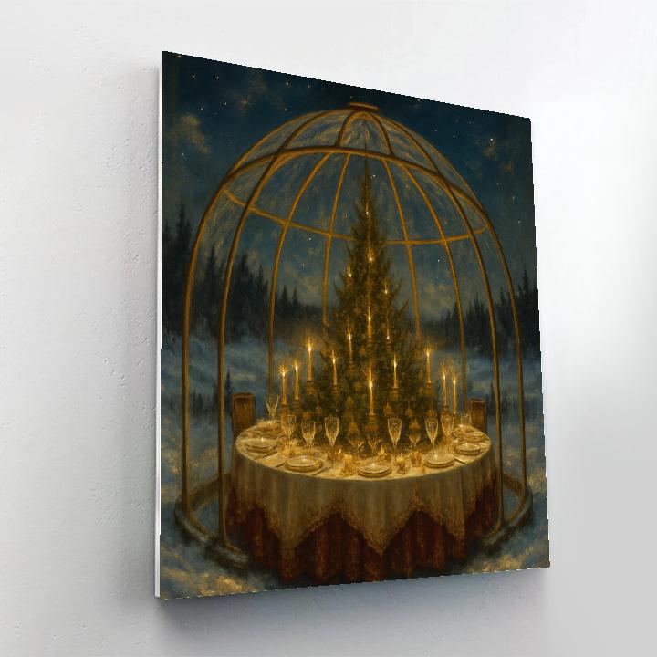 Winter Feast Beneath The Glass Dome Paint by numbers kits