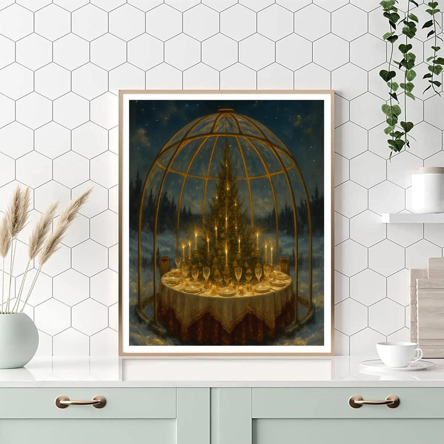 Winter Feast Beneath The Glass Dome Paint by numbers kits