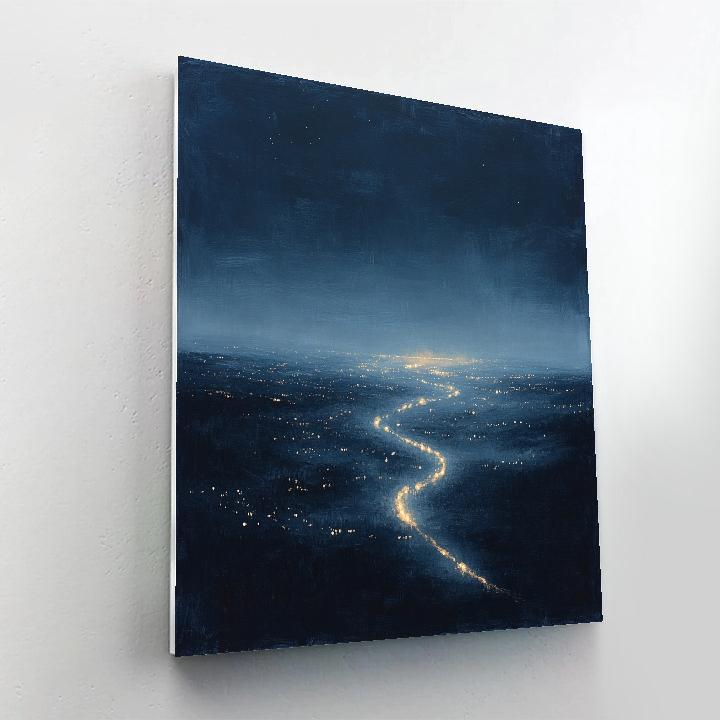 Michelangelo Inspired Citylights Atmosphere DIY paint by numbers