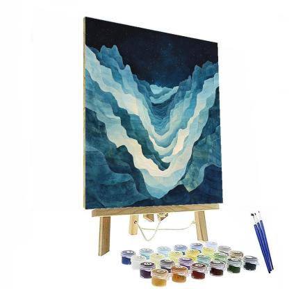 Michelangelo Inspired Nebula Strata DIY paint by numbers