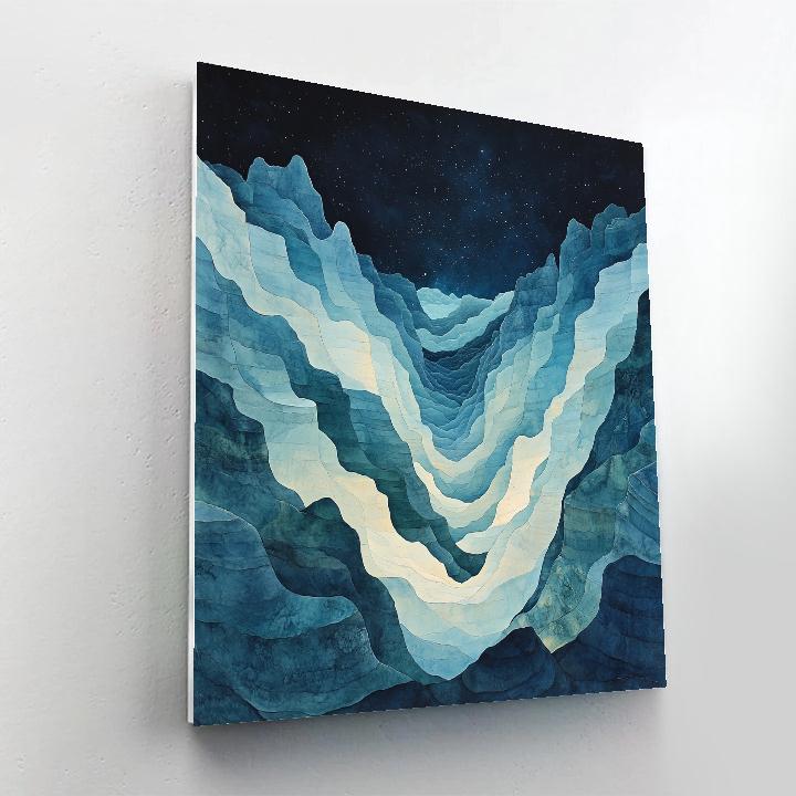 Michelangelo Inspired Nebula Strata DIY paint by numbers