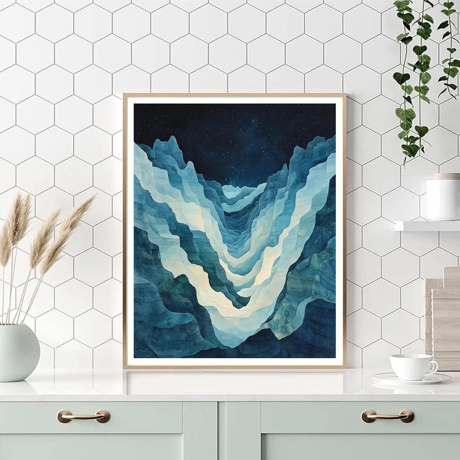 Michelangelo Inspired Nebula Strata DIY paint by numbers