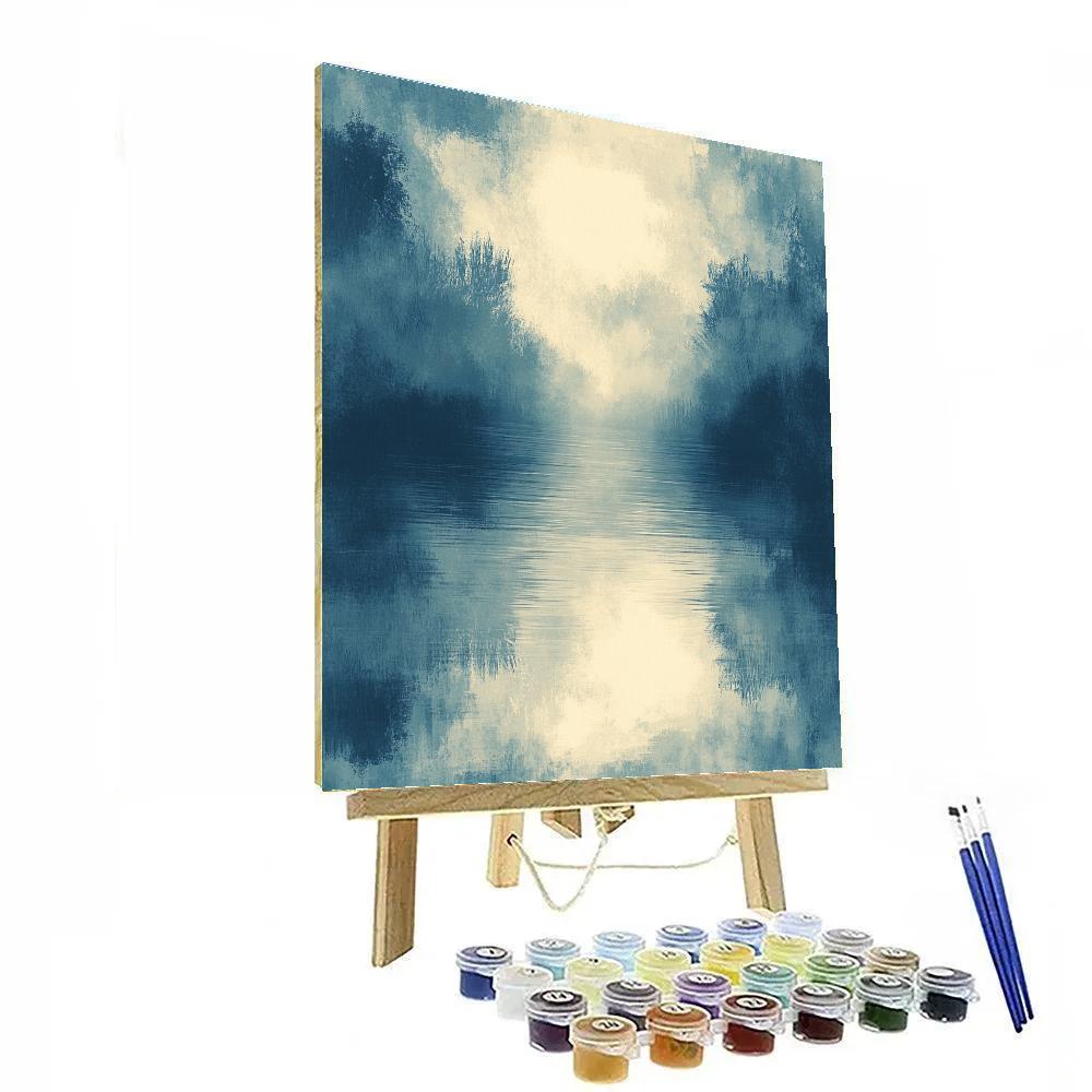 Edgar Degas Inspired Nocturne Of Reflected Moonlight paint by numbers