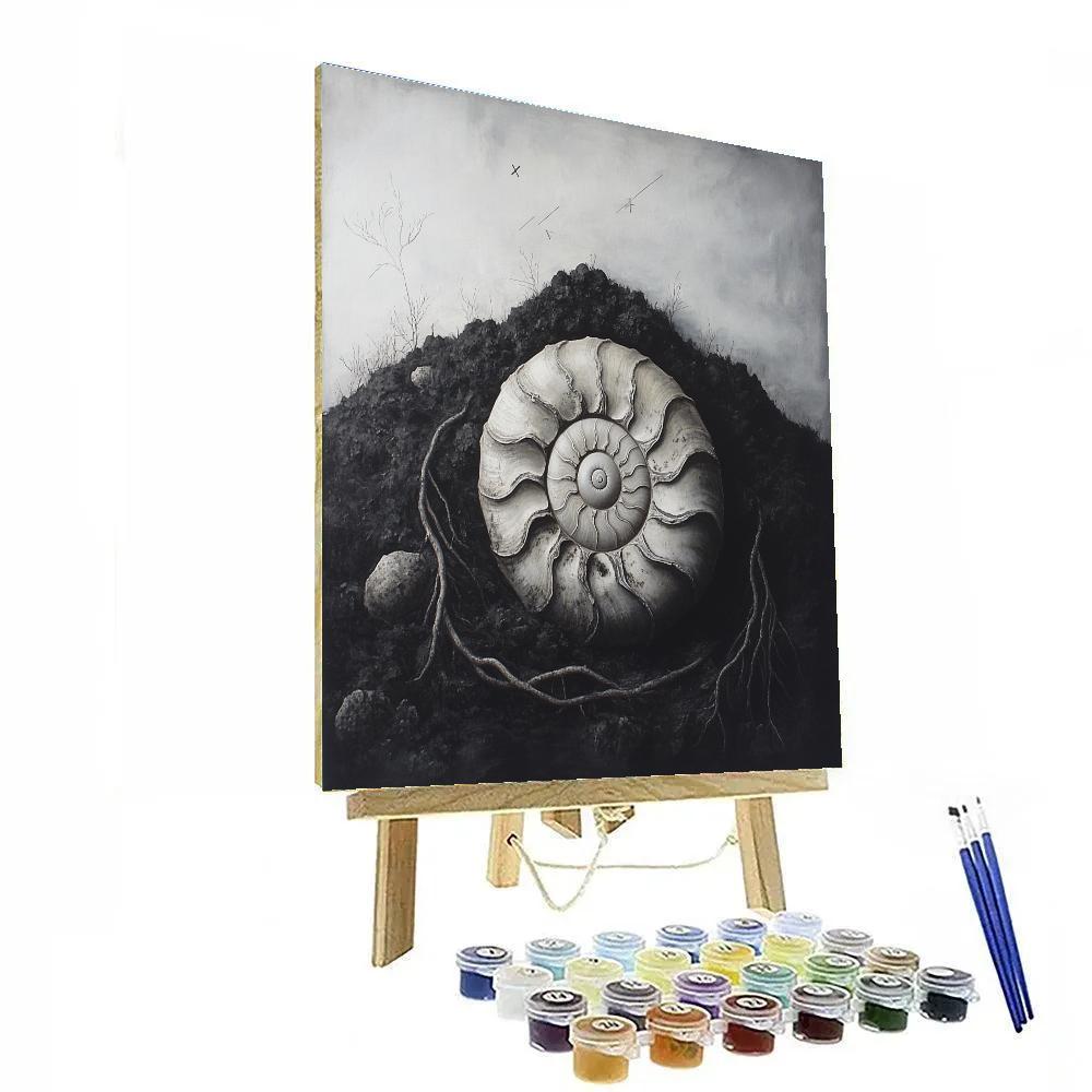 Caravaggio Inspired Meteor Garden Fossilbed Number painting