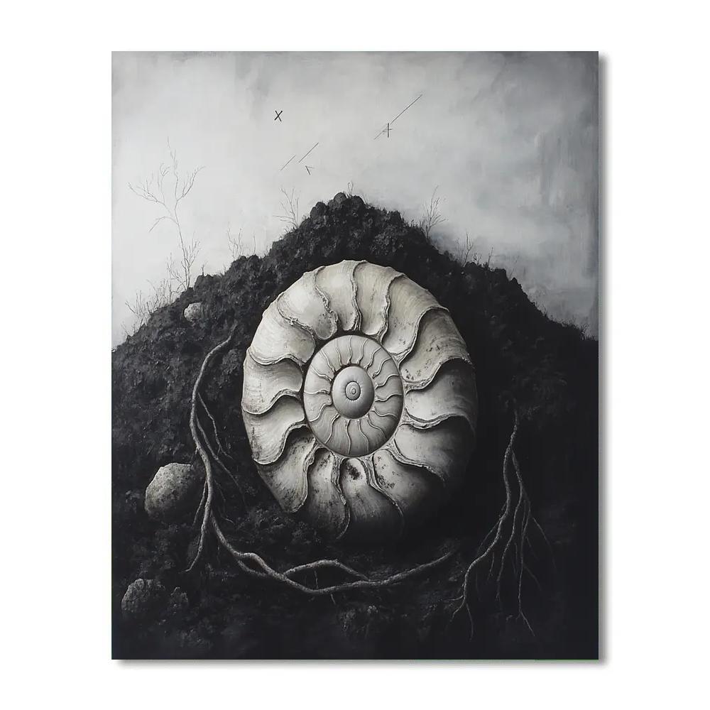 Caravaggio Inspired Meteor Garden Fossilbed Number painting