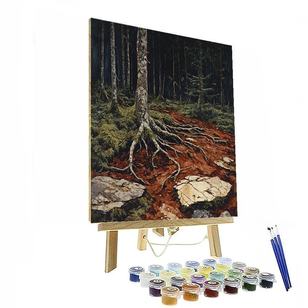 Arthur Lismer Inspired Boreal Undergrowth After Thunderbreak painting number kit