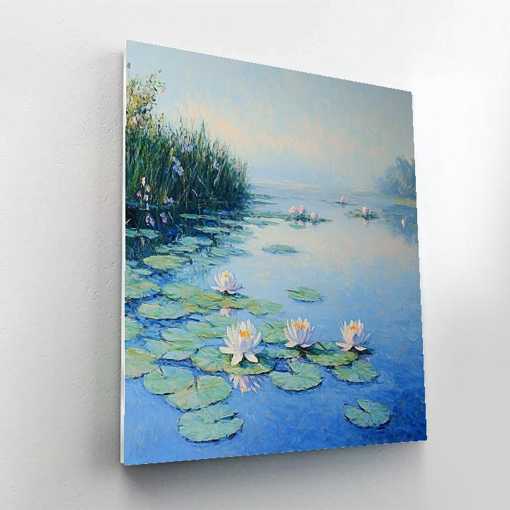 Claude Monet Inspired Waterlily Constellation Dawn paint by numbers