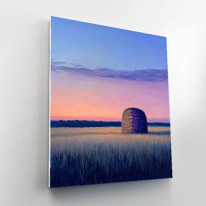 Claude Monet Inspired Haystack Aurora Twilight painting number kit