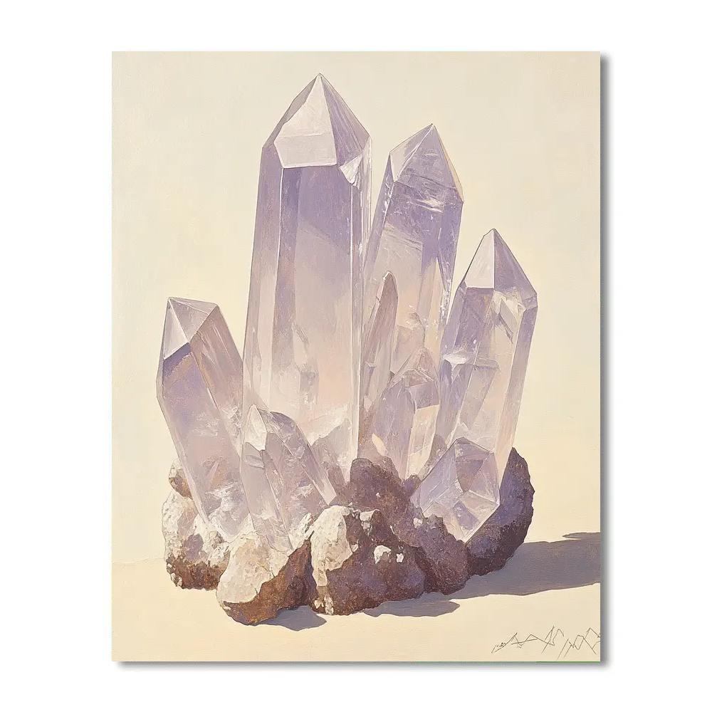 Leonardo Da Vinci Inspired Crystal Lattice Reverie painting number kit