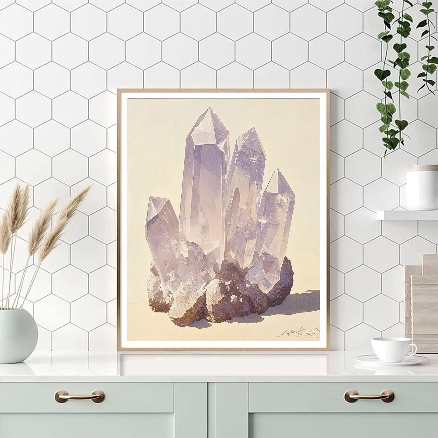 Leonardo Da Vinci Inspired Crystal Lattice Reverie painting number kit