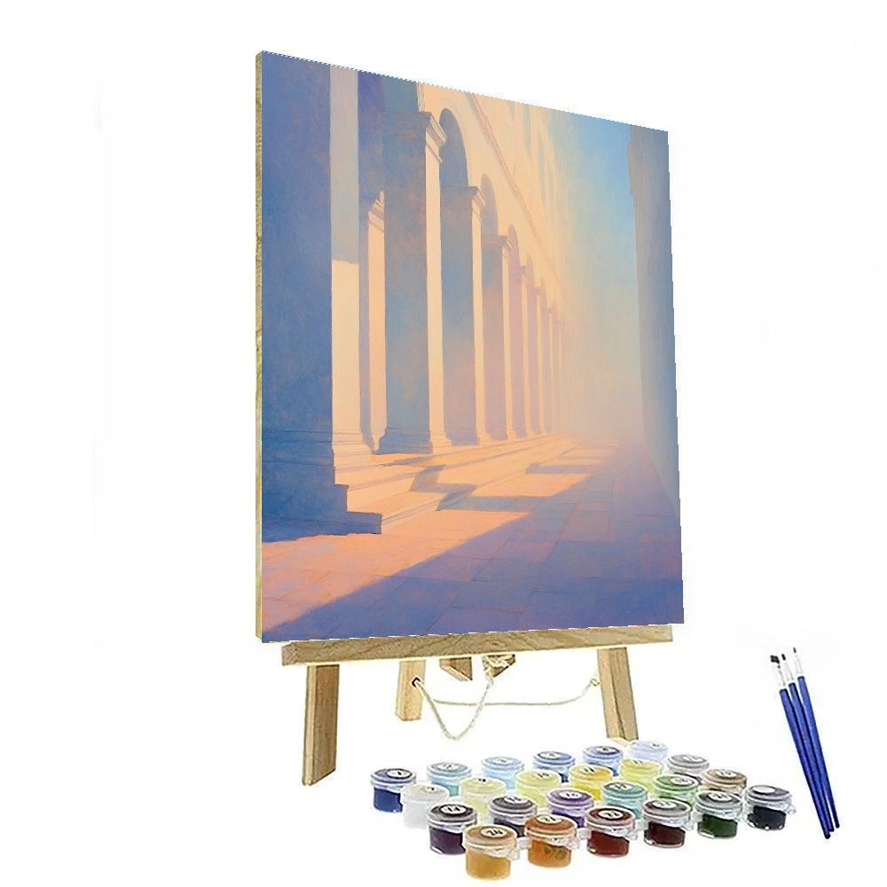 Claude Monet Inspired Rouen Facade Light Field Morning Number painting