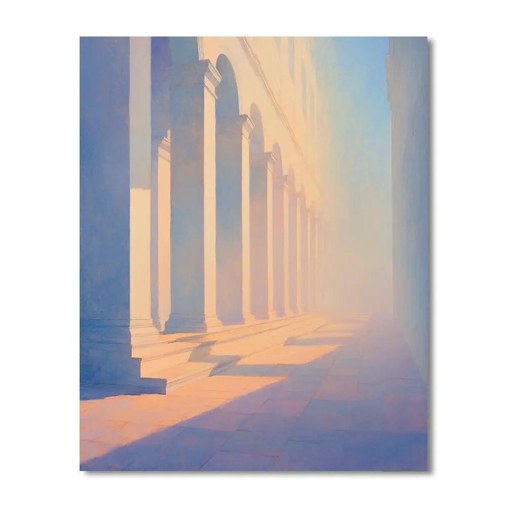 Claude Monet Inspired Rouen Facade Light Field Morning Number painting