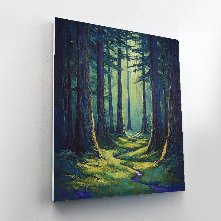Emily Carr Inspired Cathedral Cedar Vortex Painting by numbers kit