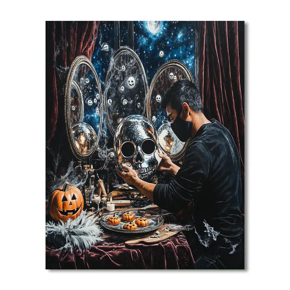 Mirror Workshop, Haunted Mask Maker Numbered painting kits