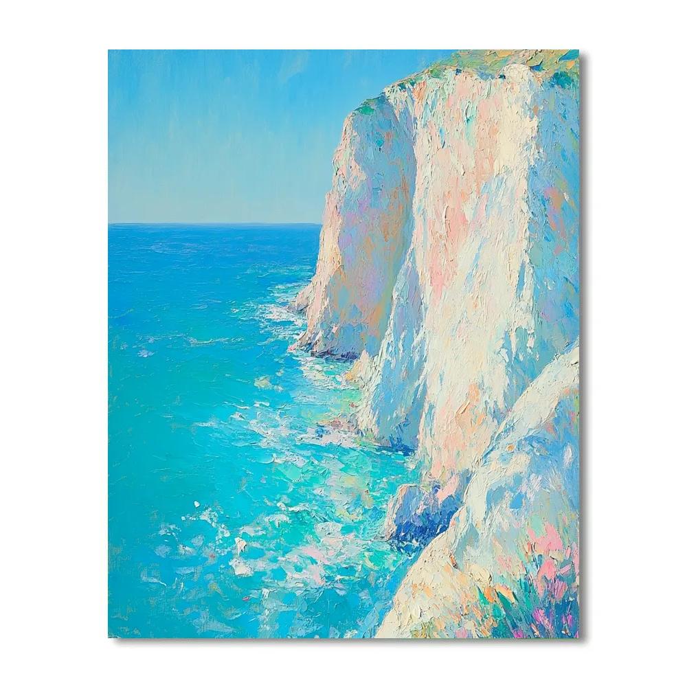Claude Monet Inspired Seaside Cliff Sunlit Spray Paint by numbers kits