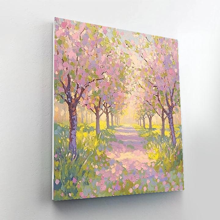 Claude Monet Inspired Spring Orchard Petal Haze Paint by numbers kits