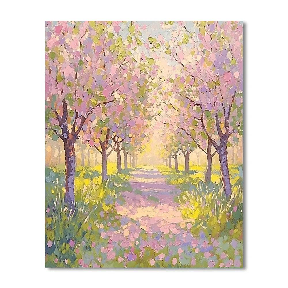 Claude Monet Inspired Spring Orchard Petal Haze Paint by numbers kits