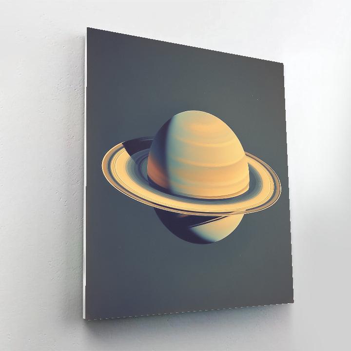 Leonardo Da Vinci Inspired Planetary Rings Quiet Study Number painting