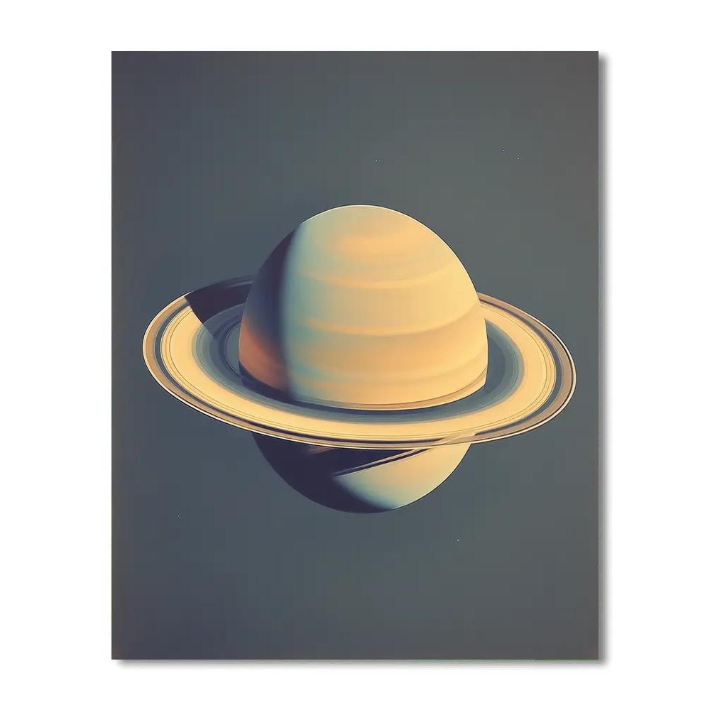 Leonardo Da Vinci Inspired Planetary Rings Quiet Study Number painting