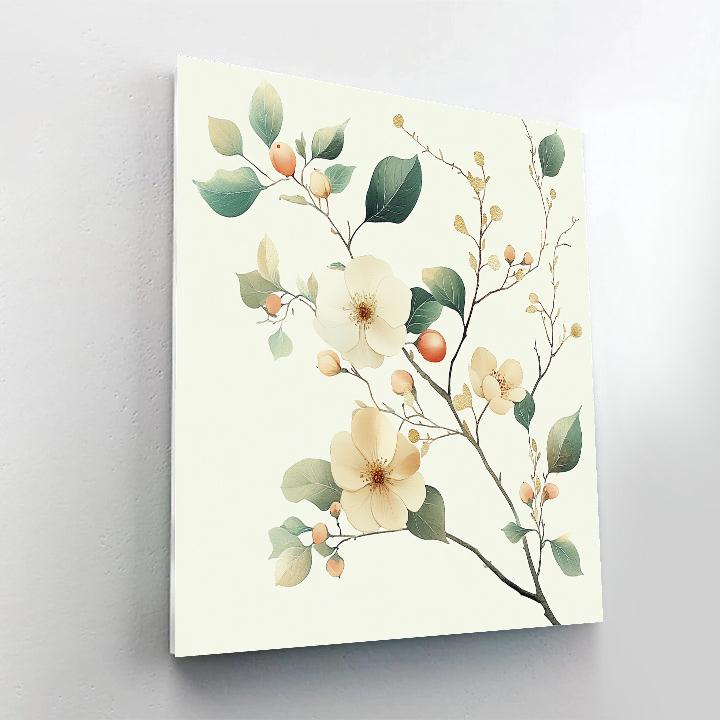 Leonardo Da Vinci Inspired Seasonal Orchard Cycle Paint by numbers art