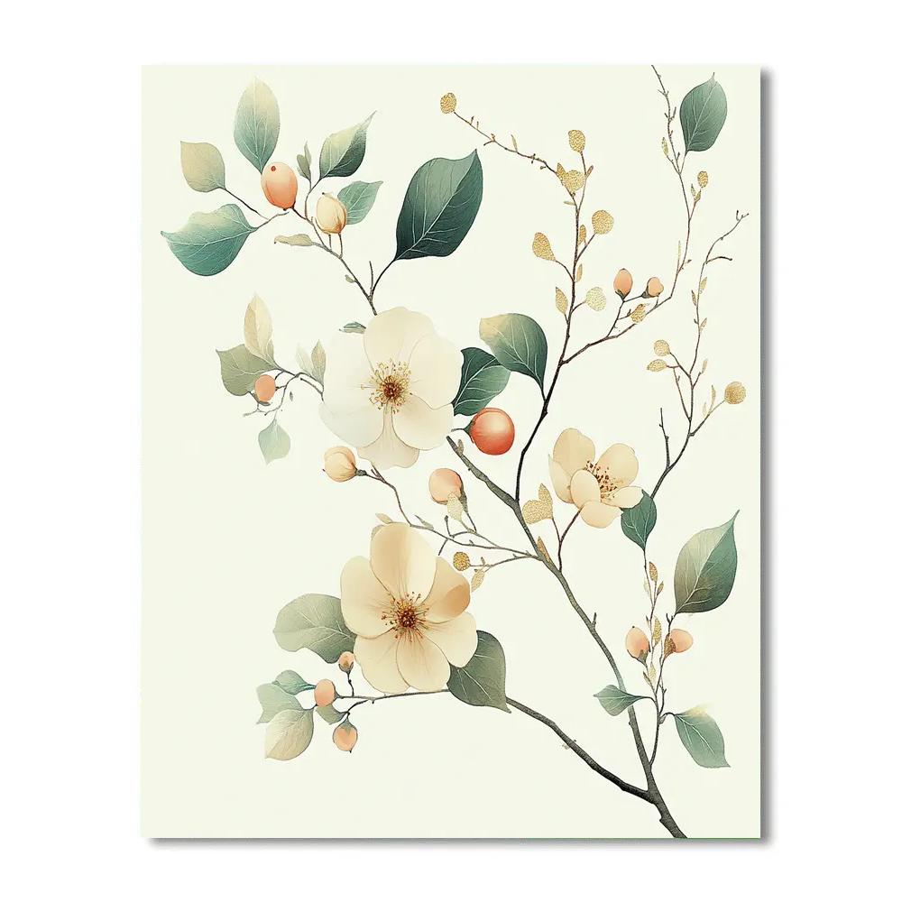 Leonardo Da Vinci Inspired Seasonal Orchard Cycle Paint by numbers art